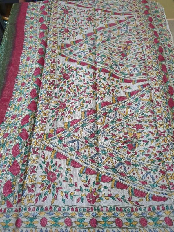 soft chanderi - green