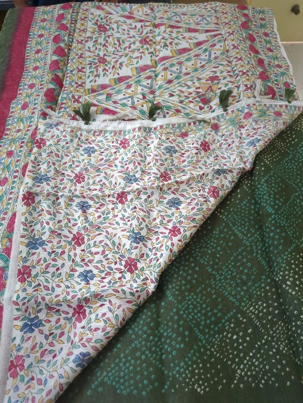 soft chanderi - green