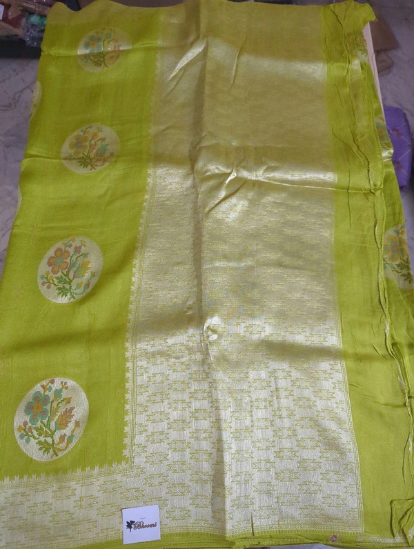 tusser georgette - lime pie