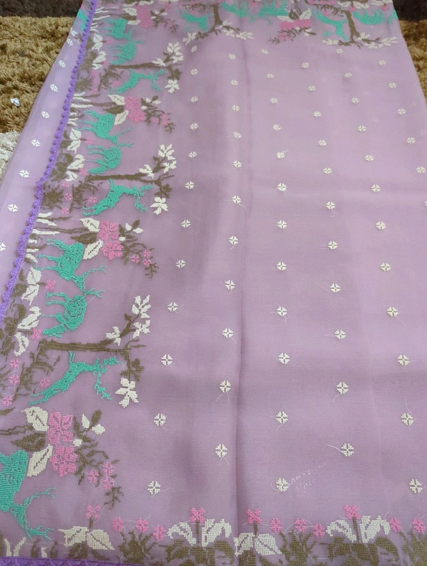 CHIFFON ORGANZA - Blue Chalk