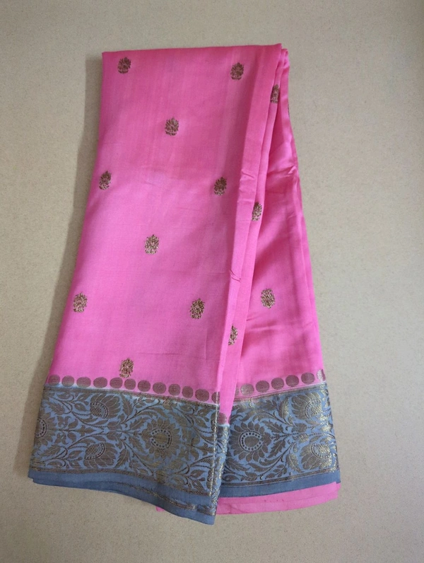 Pure Chiniya Pattu - Hot Pink