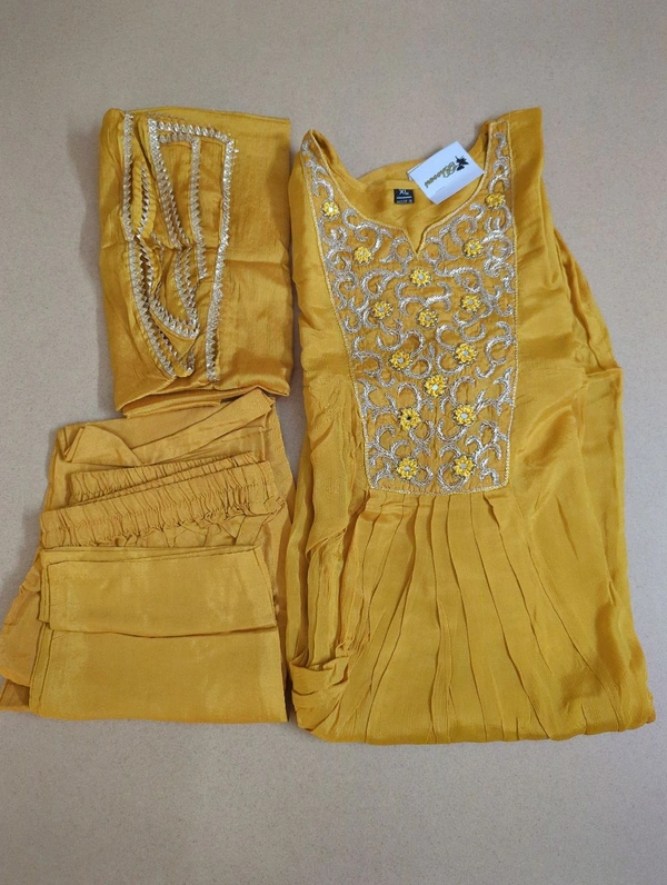 pure chinnon maggam work - 38