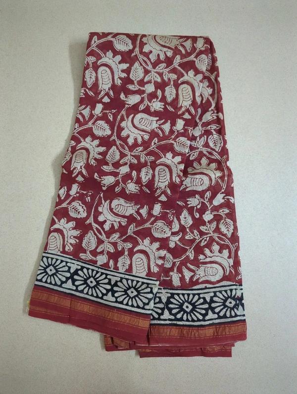 pure chanderi - Red