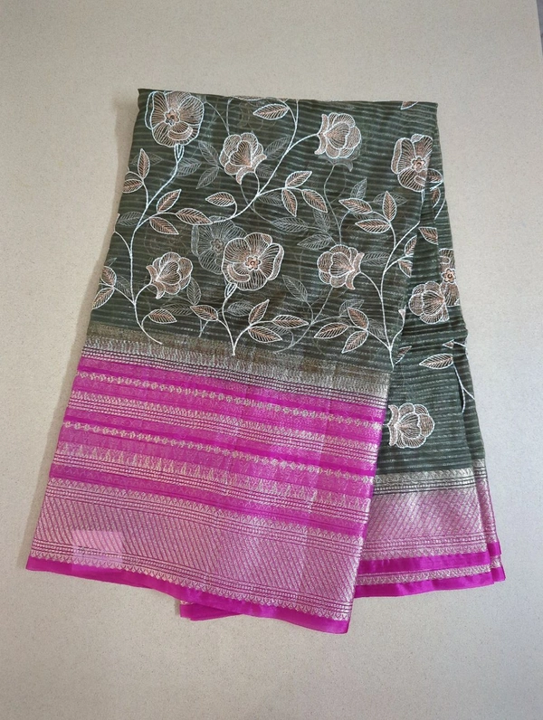 SOFT ORGANZA WORK - green