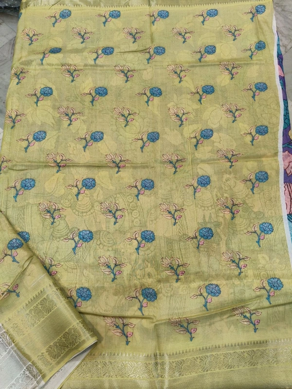 Pure Handloom Mangalagiri With Kanchi Pattu