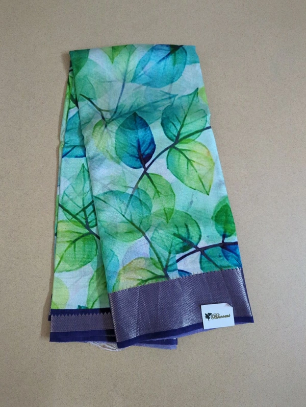 Pure Handloom Mangalagiri Pattu - Green