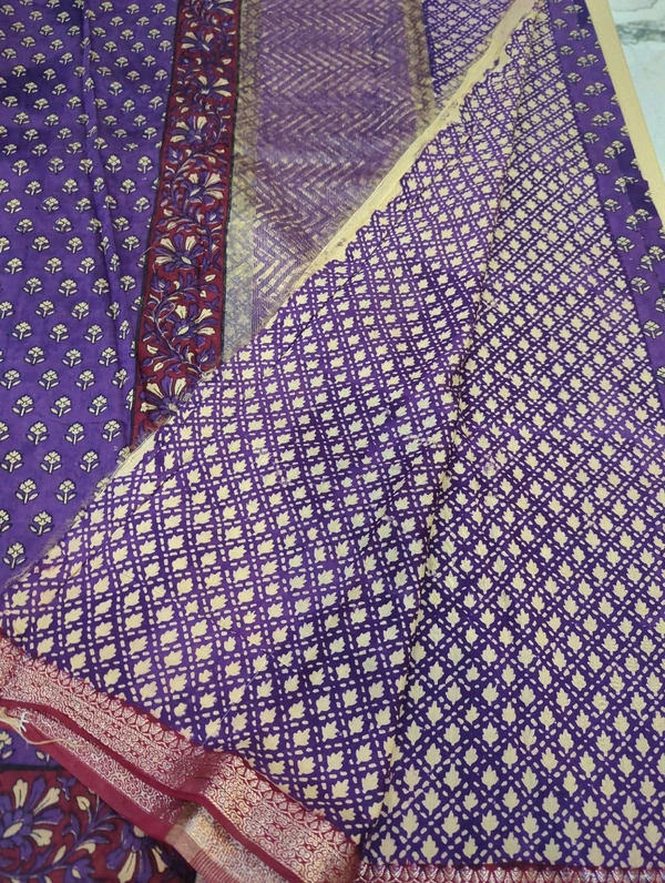 Maheswari Silk - Pigment Indigo