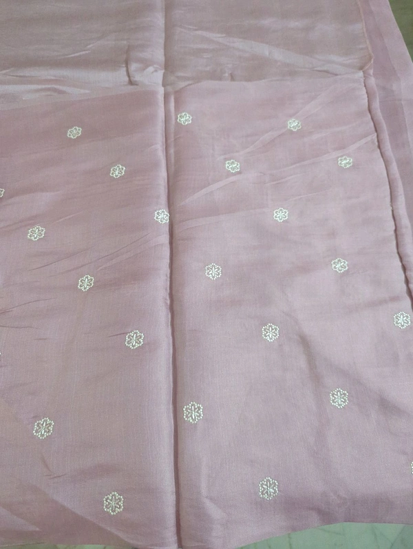 Satin Tusser - Blue Chalk