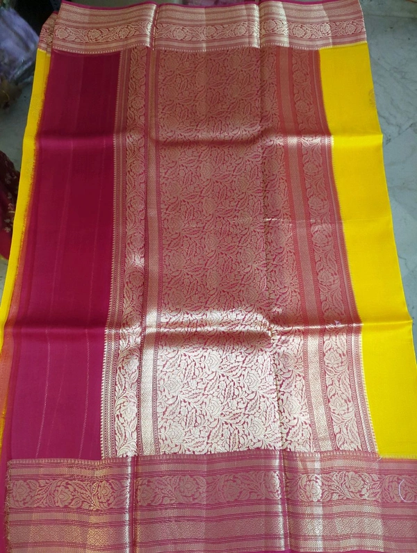 Pure Handloom Organza - Yellow