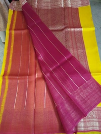 Pure Handloom Organza - Yellow