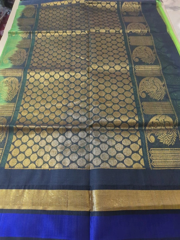 Pure Handloom Kuppadam - Green