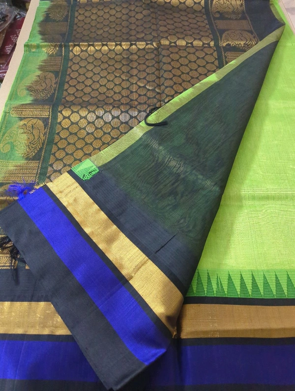 Pure Handloom Kuppadam - Green