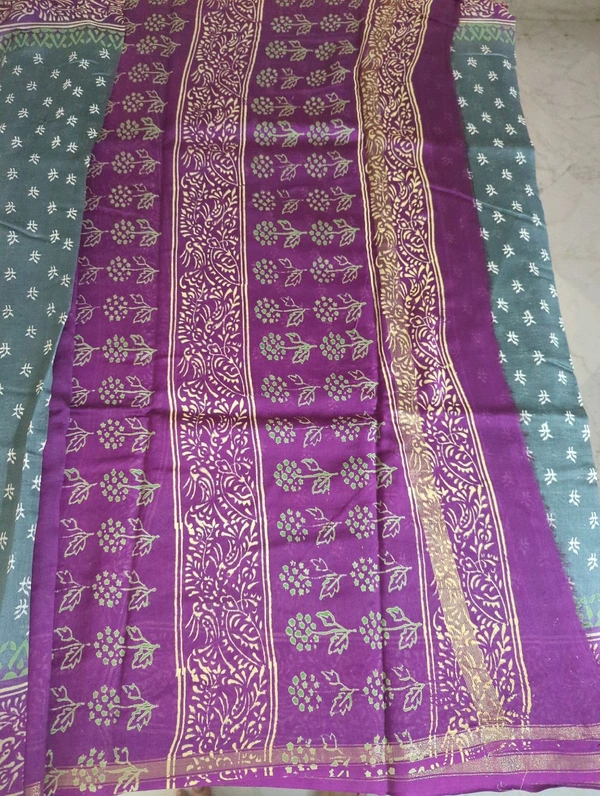 pure chanderi - Gray