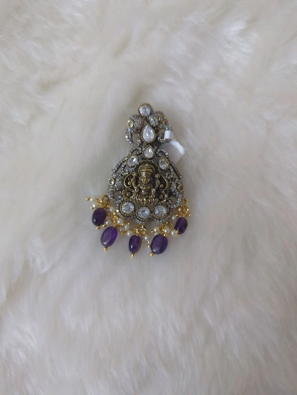 VICTORIAN PENDENT - Purple