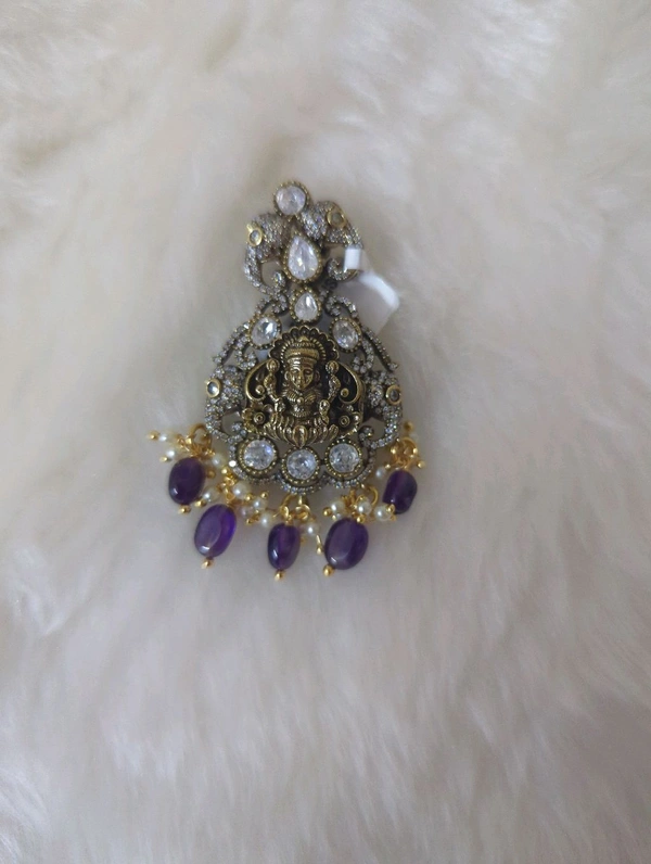 VICTORIAN PENDENT - Purple