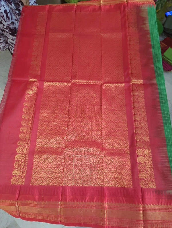 Pure Gadwal Cotton - green 20