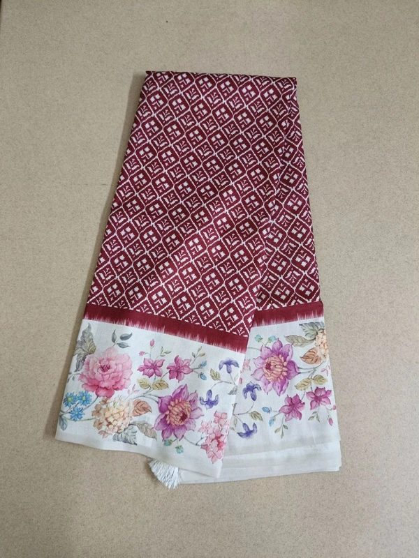 Premium Soft Tusser - Red