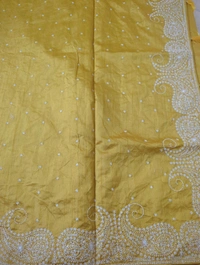 Chapa Tusser Work  - Yellow Orange