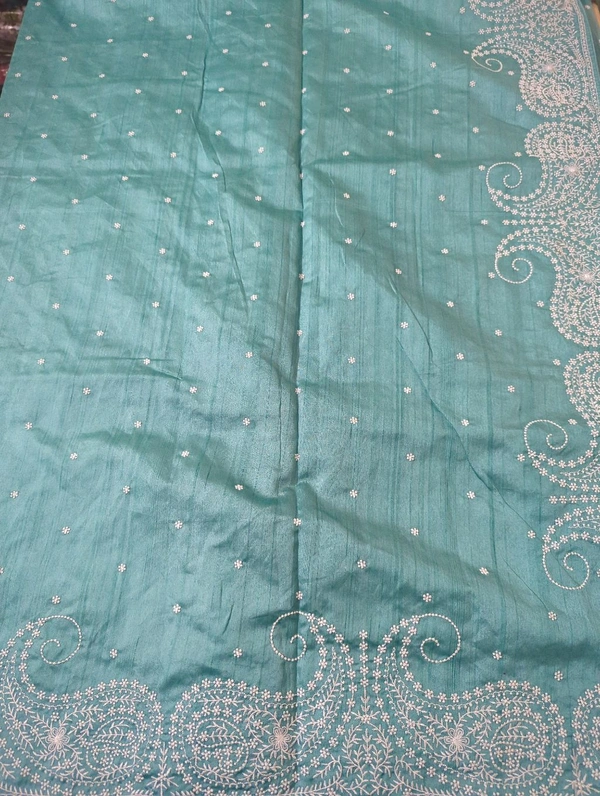 Chapa Tusser Work  - Eastern Blue