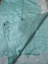 Chapa Tusser Work  - Eastern Blue