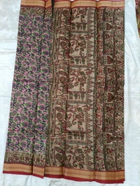 Pure Silk Weaving  - brown plants