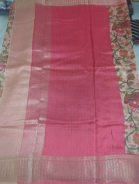 pure chanderi - peach