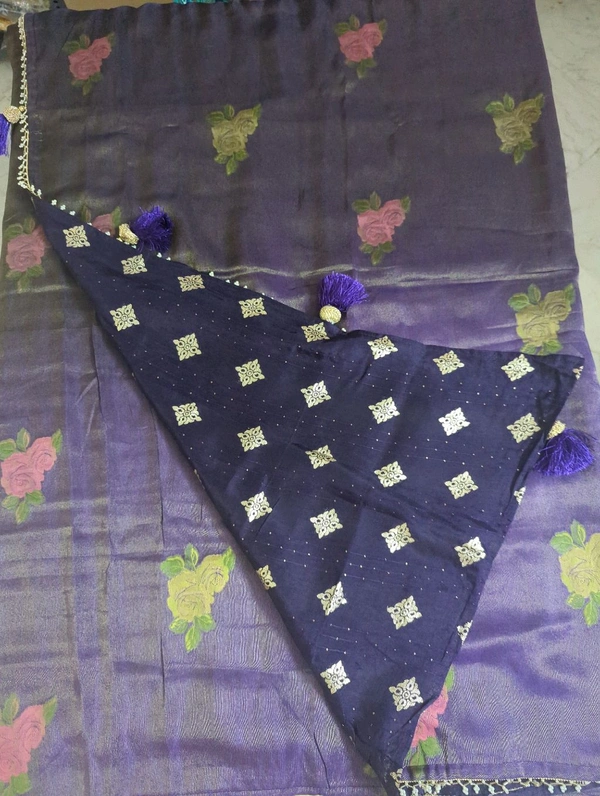 georgette tissue - violet