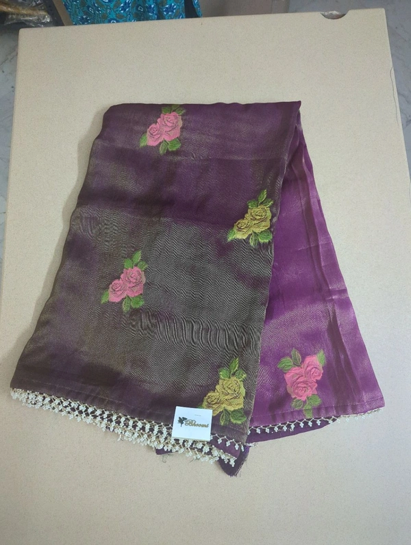 georgette tissue - Purple