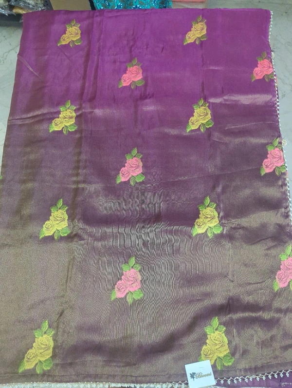 georgette tissue - Purple