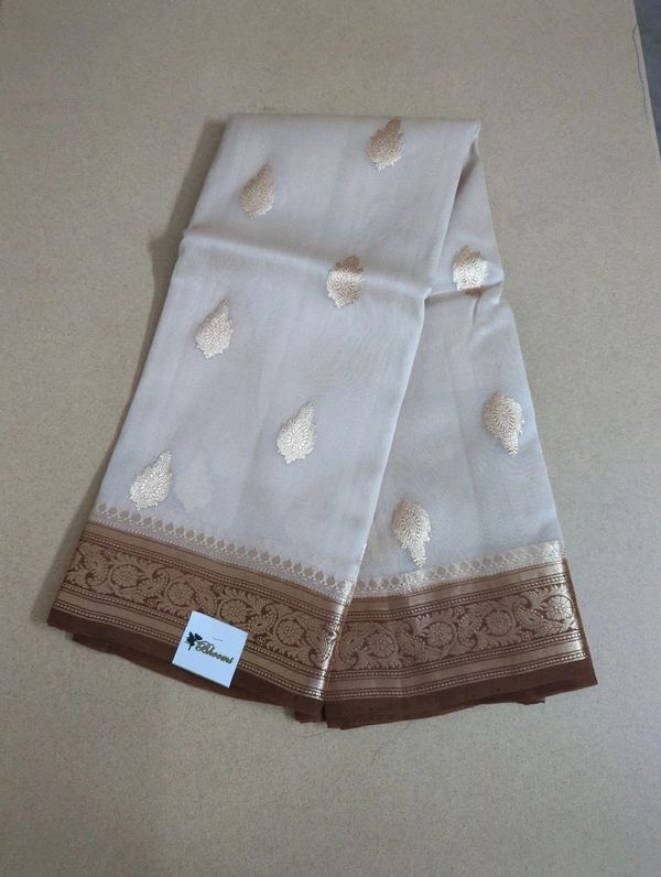 Pure Handloom Organza - cream