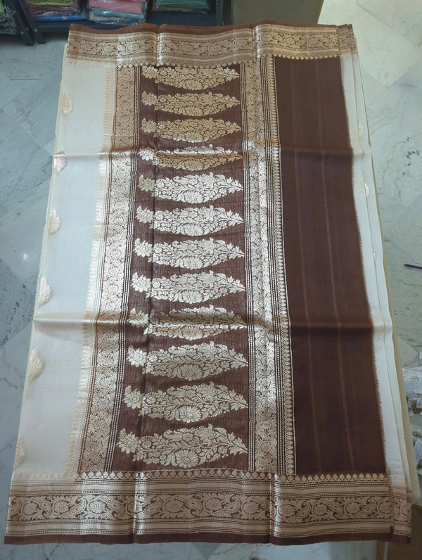 Pure Handloom Organza - cream