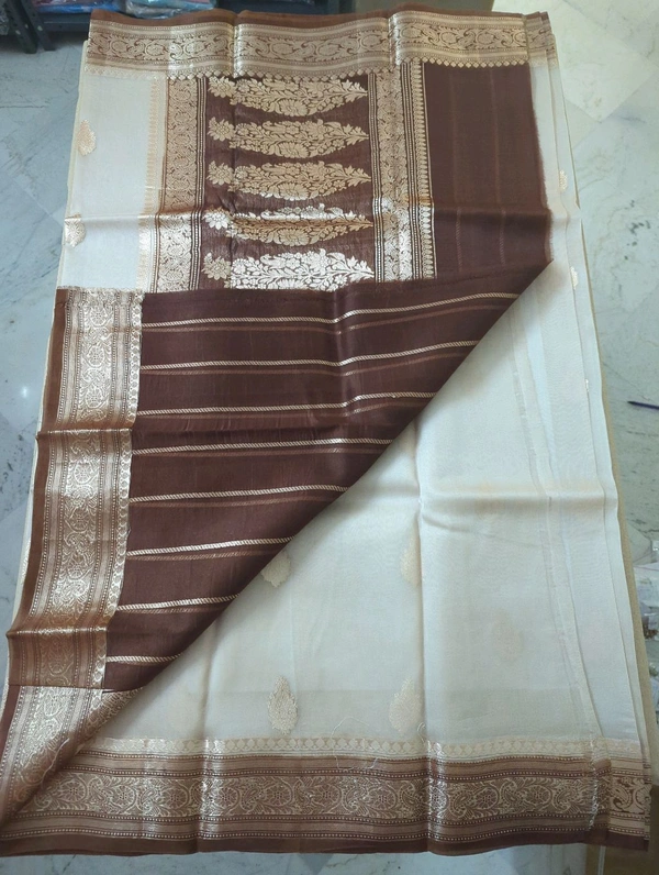 Pure Handloom Organza - cream