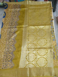 Pure Dola Ajarakh Print - gold 9