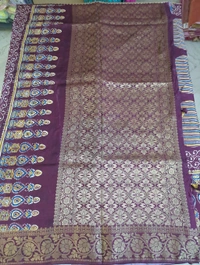 Pure Dola Ajarakh Print - maroon 15