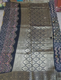 Pure Dola Ajarakh Print - black 16