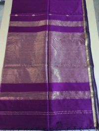 Pure Handloom Maheswari - Purple 4