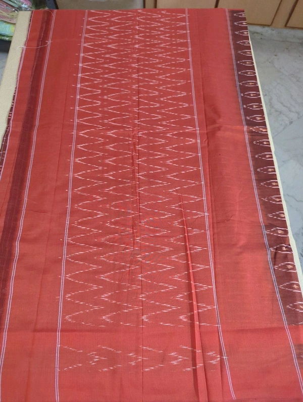 Pure Pochampally Silk Cotton - Maroon
