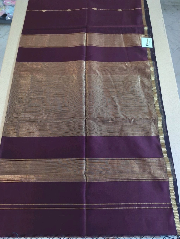 Pure Handloom Maheswari - Morocco Brown