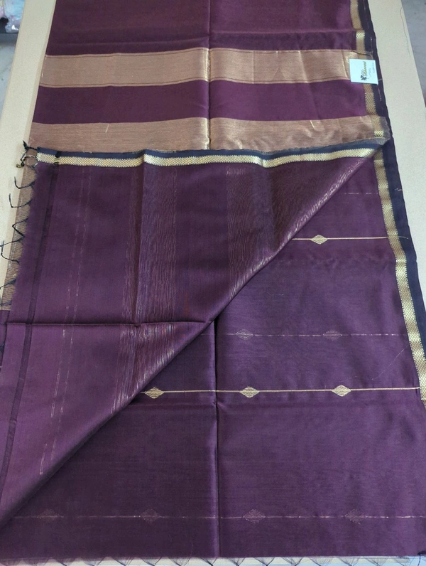 Pure Handloom Maheswari - Morocco Brown