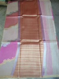 Pure Handloom Kora Rangkat - pink