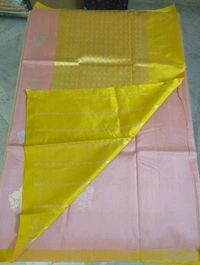Pure Handloom Kora Satin Boardes - Sundown