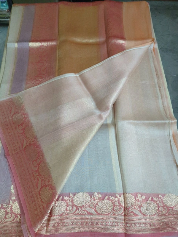 Pure Handloom Kora Rangkat - Sundown