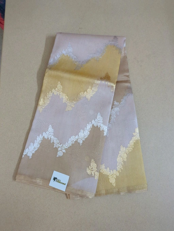 Pure Handloom Kora Rangkat - Yellow