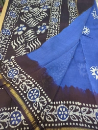 pure chanderi - Blue