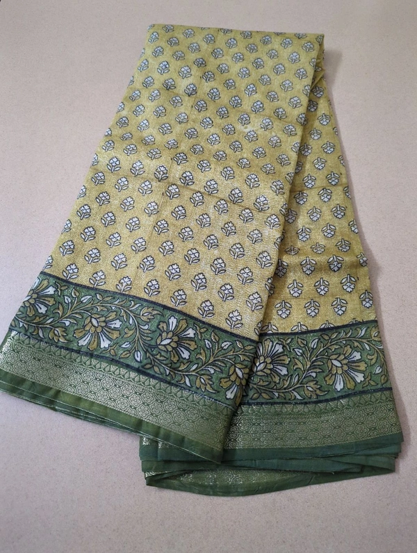 Maheswari Silk - Buddha Gold