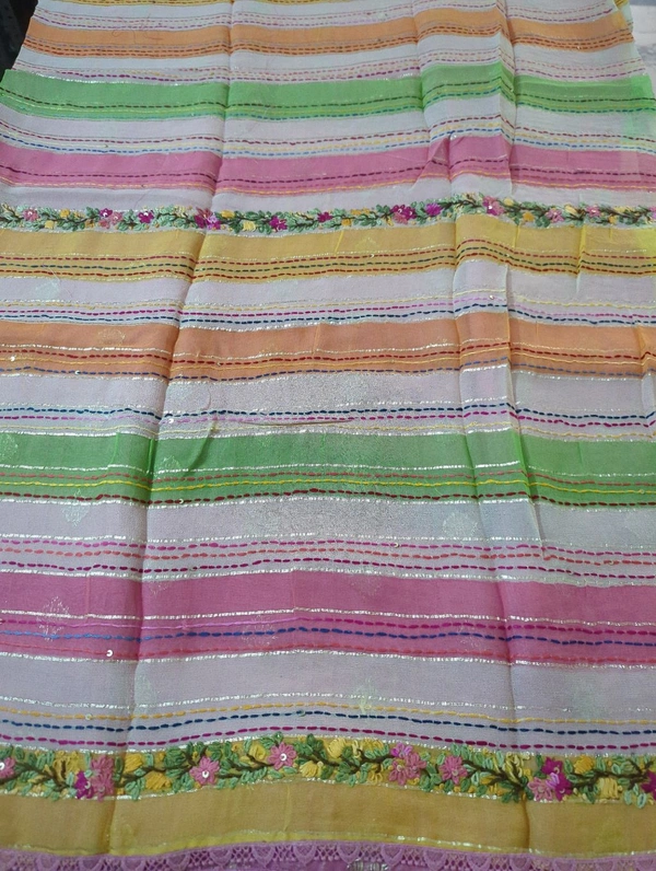 Pure Chiffon Handwork - Blush Pink 1