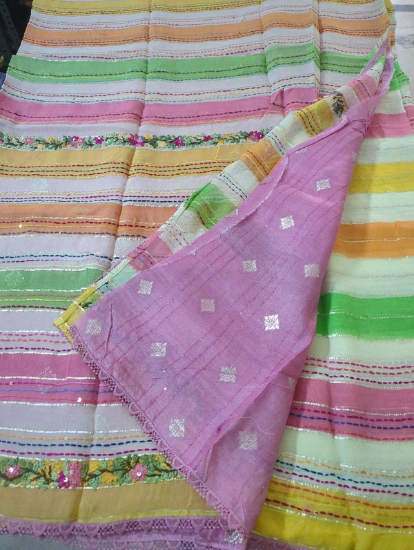 Pure Chiffon Handwork - Blush Pink 1