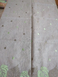 Cotton Doria Leaf Cut Work - Gray 8