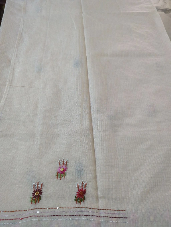 Kota Checks Handwork - Papaya Whip