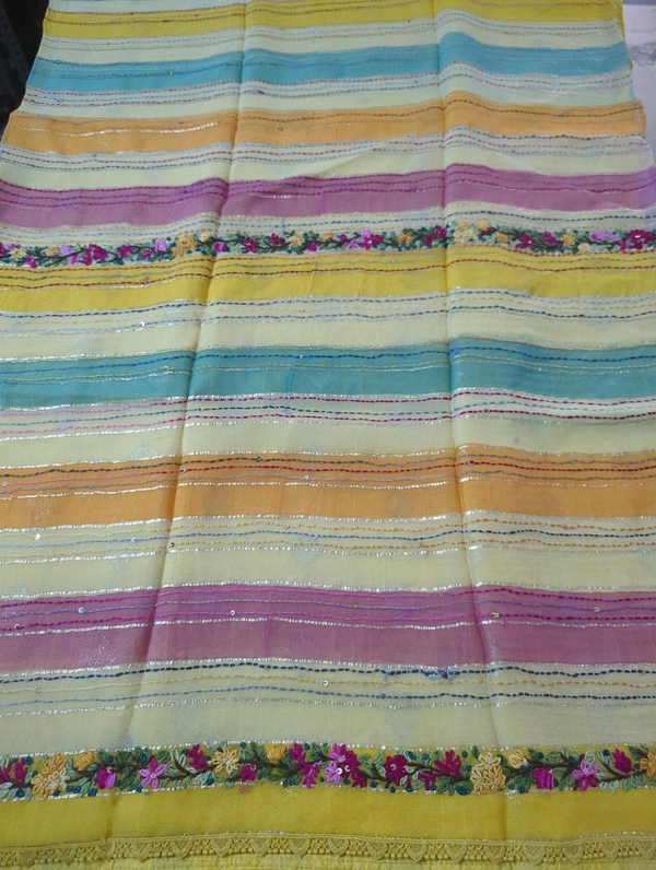 Pure Chiffon Handwork - Yellow 3